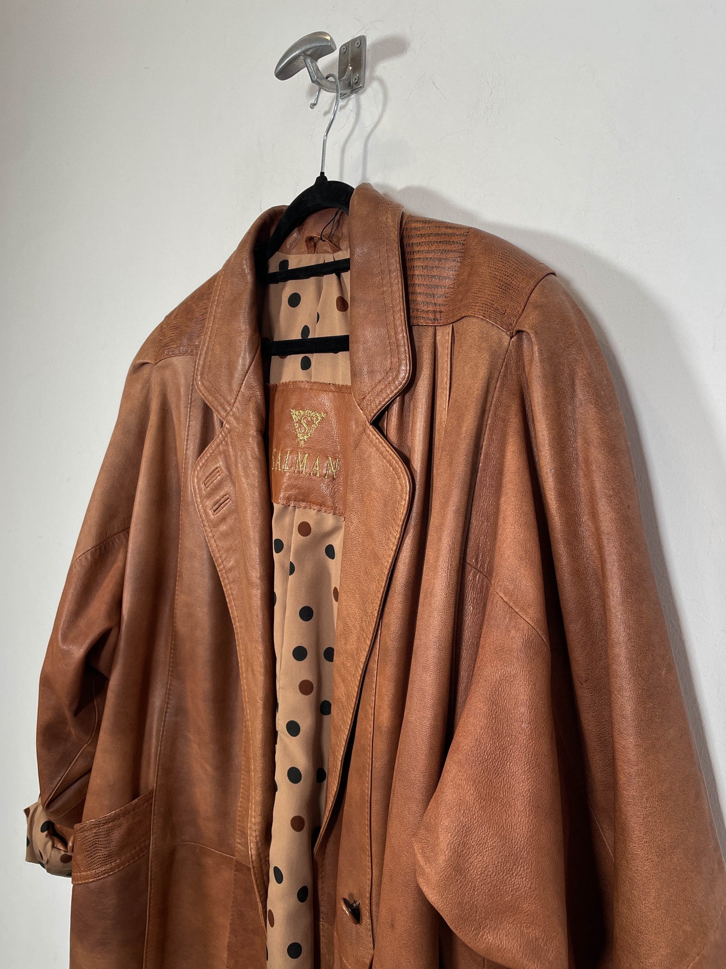 Abrigo de cuero Salman - Talla M