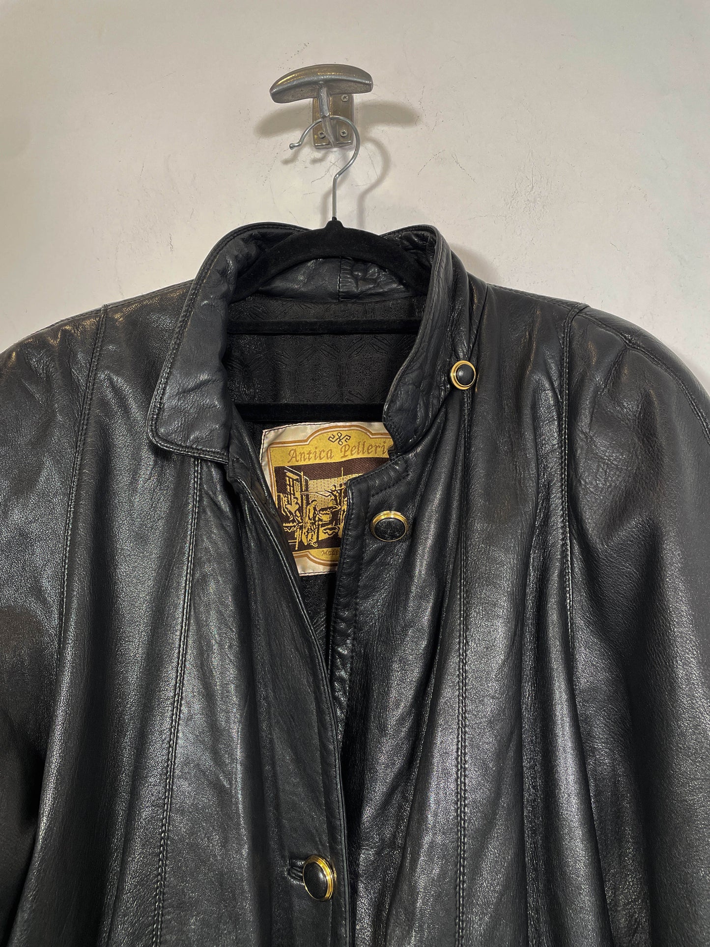 Abrigo de cuero Antica - Talla M/L