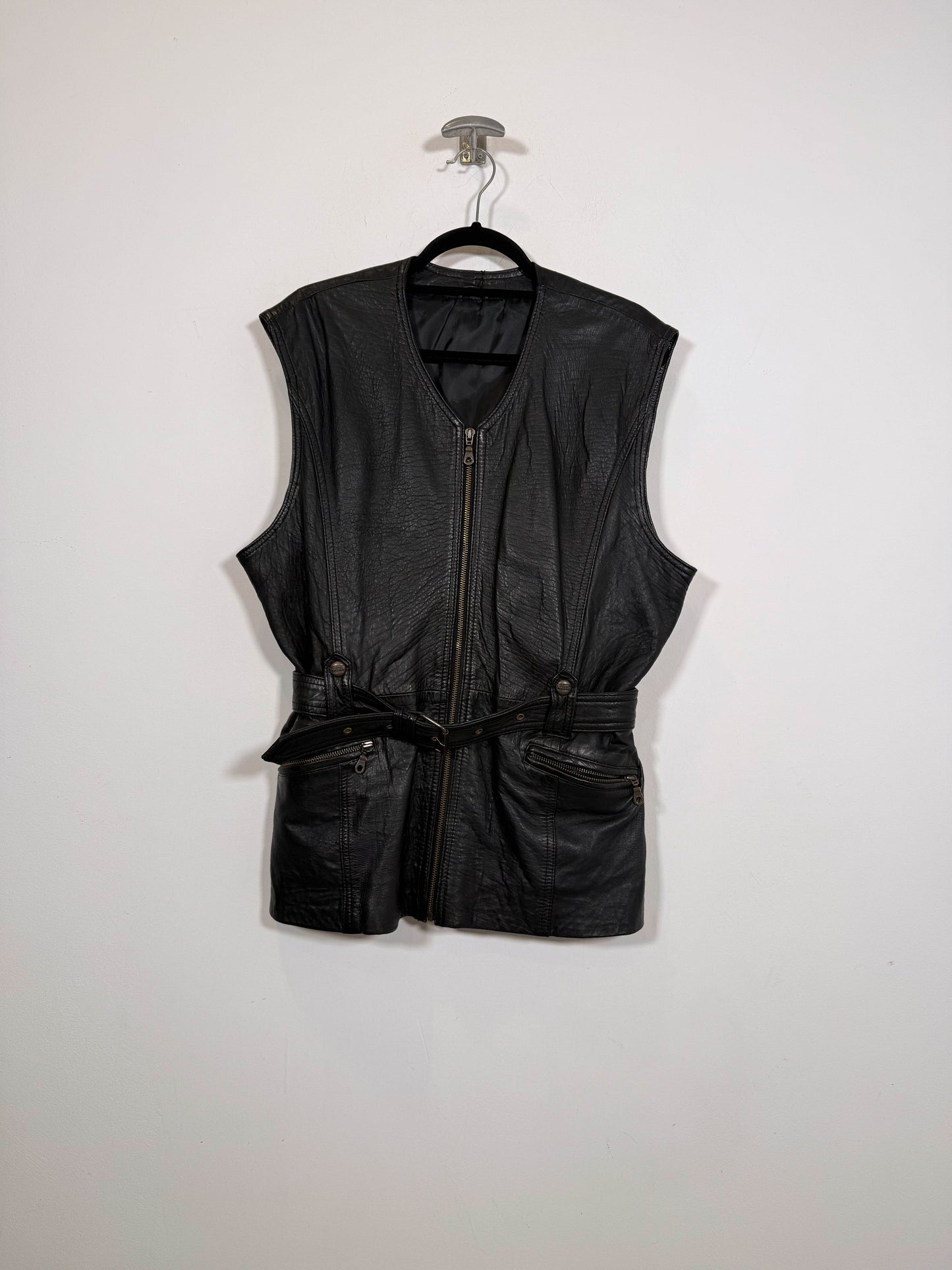 Chaleco de cuero Maddox - Talla M/L