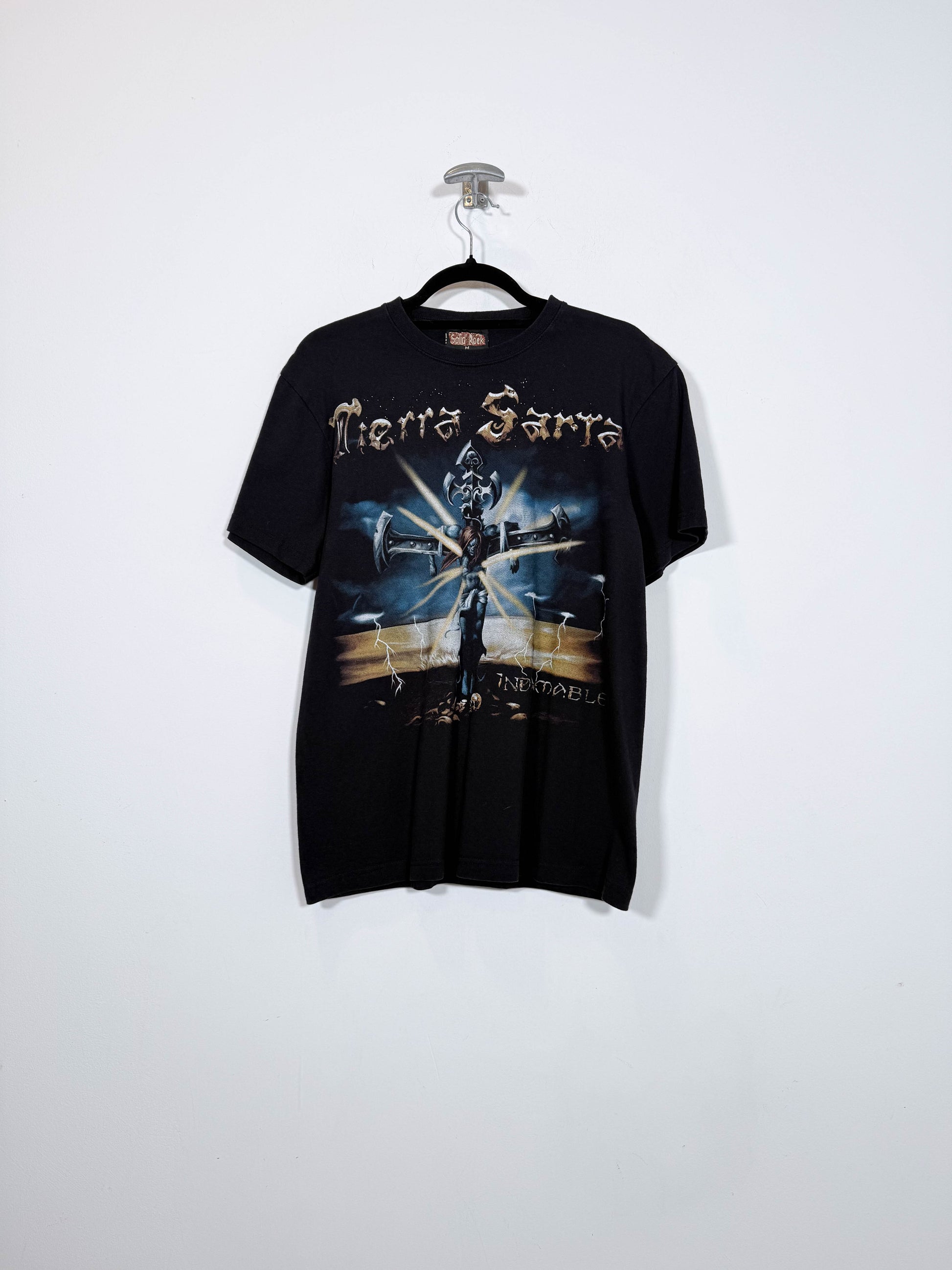 Camiseta Tierra Santa 2003 - Talla M - Caramelo Vintage