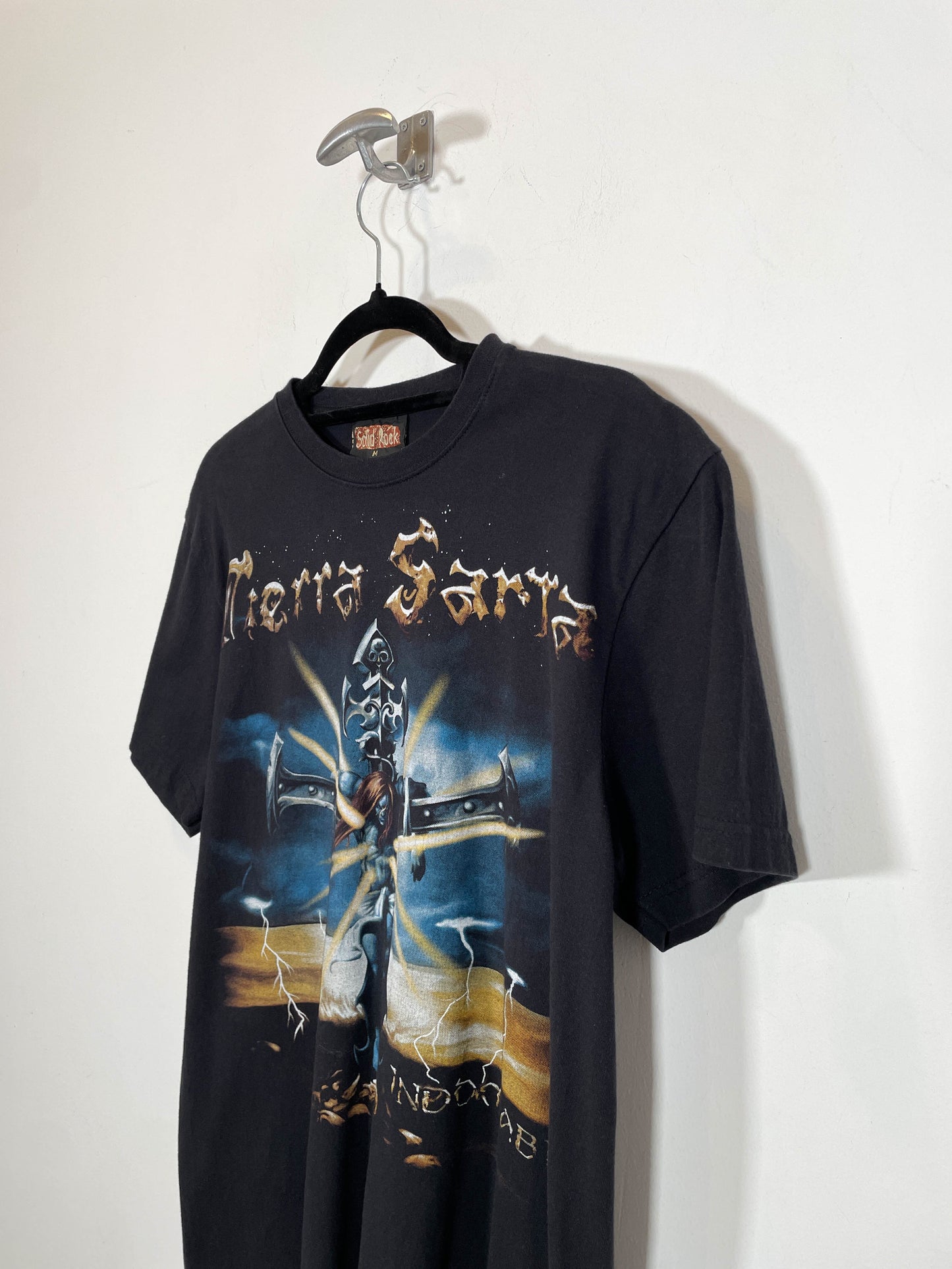 Camiseta Tierra Santa 2003 - Talla M - Caramelo Vintage