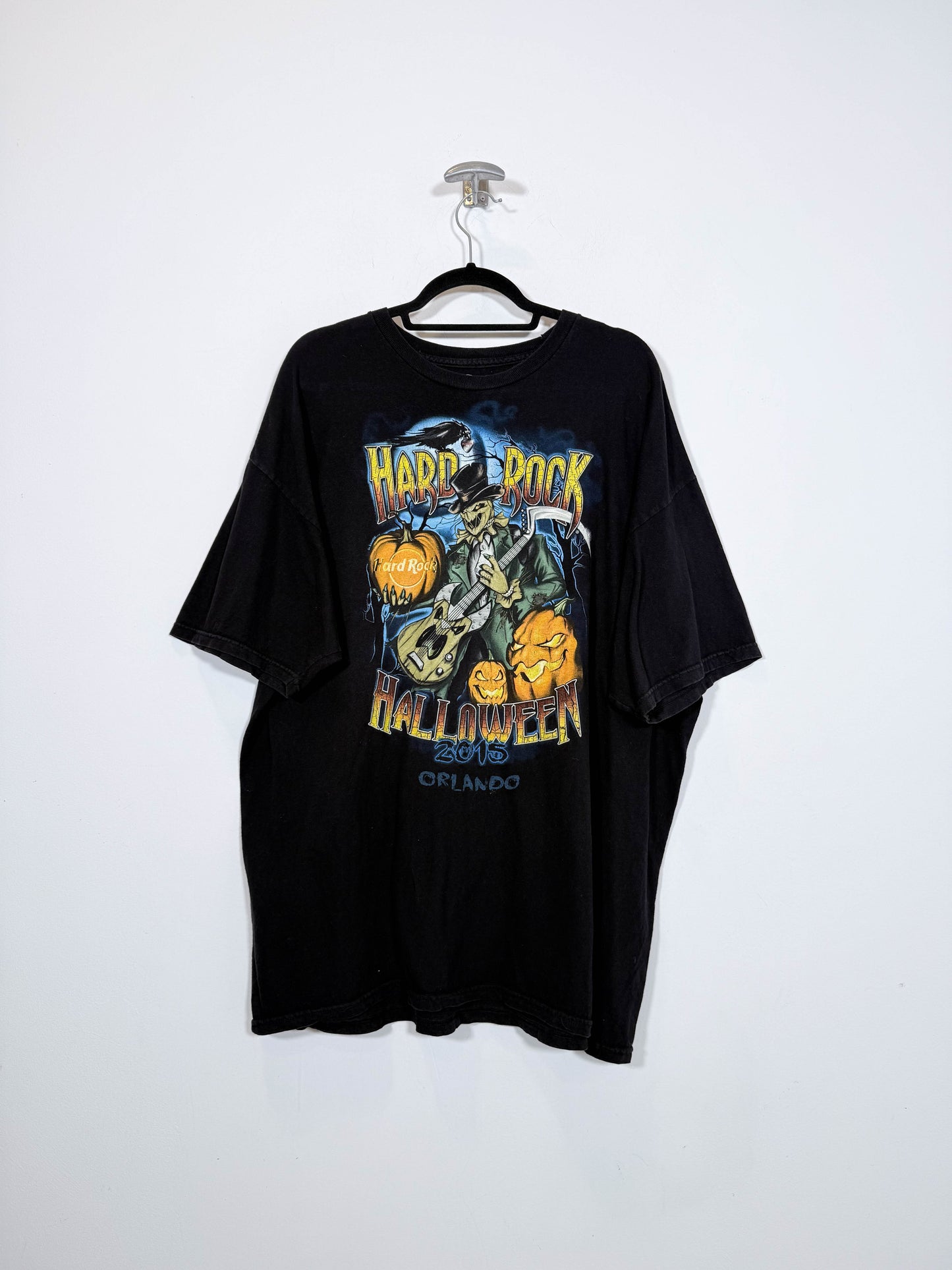 Camiseta Hard Rock Café Orlando Halloween 2015 - Talla XXL - Caramelo Vintage