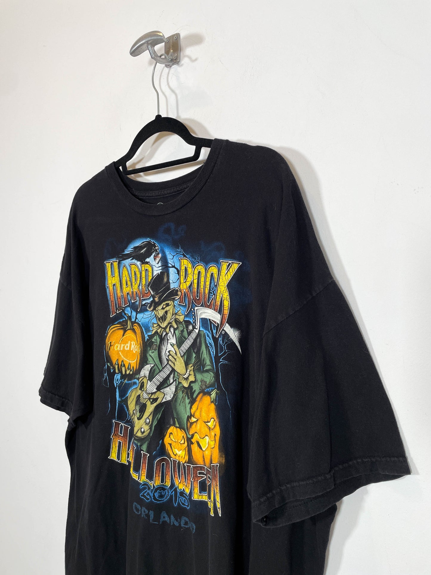 Camiseta Hard Rock Café Orlando Halloween 2015 - Talla XXL - Caramelo Vintage