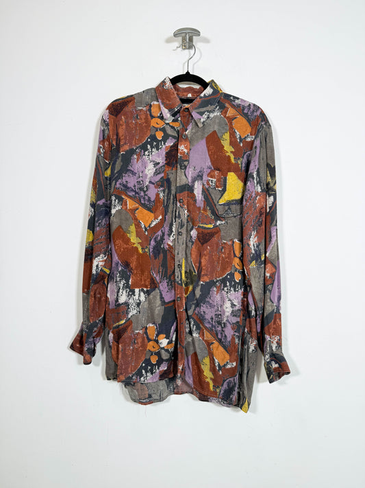 Camisa Dustine - Talla M - Caramelo Vintage