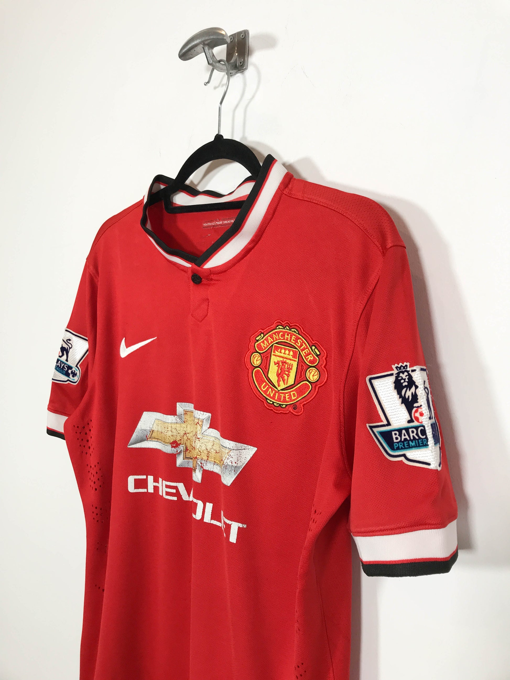 Camiseta Manchester United 2014/15 - Talla M - Caramelo Vintage