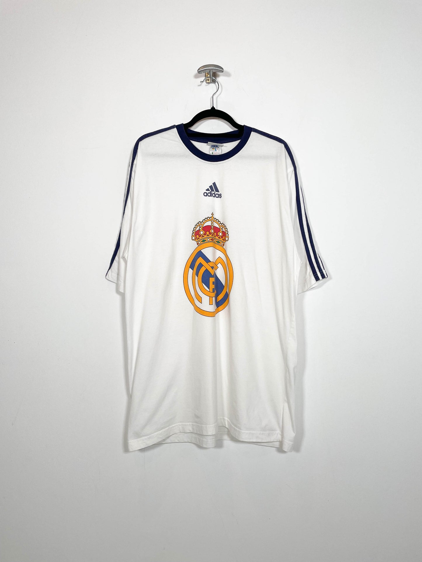 Camiseta Adidas Real Madrid - Talla XL - Caramelo Vintage