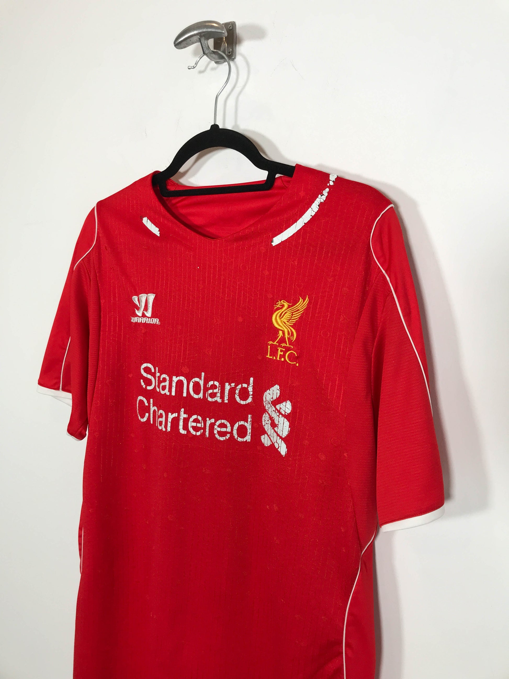 Camiseta Liverpool F.C. 2014/15 - Talla M - Caramelo Vintage