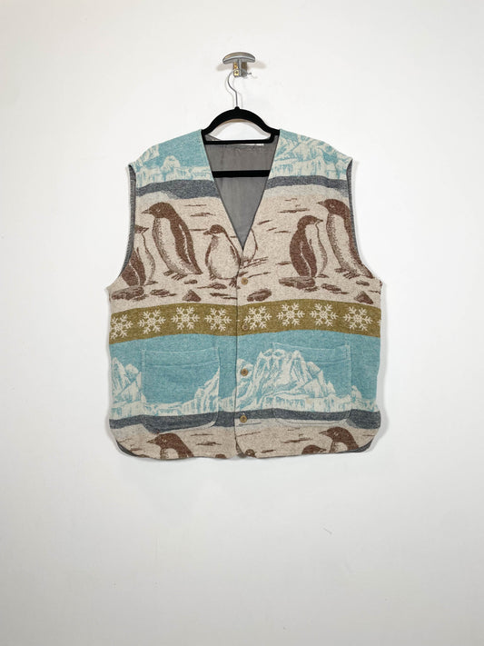 Chaleco Pingüinos - Talla XL - Caramelo Vintage