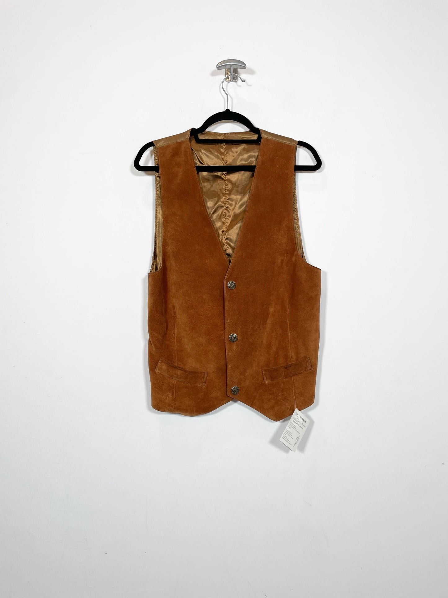 Chaleco de ante DS - Talla L - Caramelo Vintage