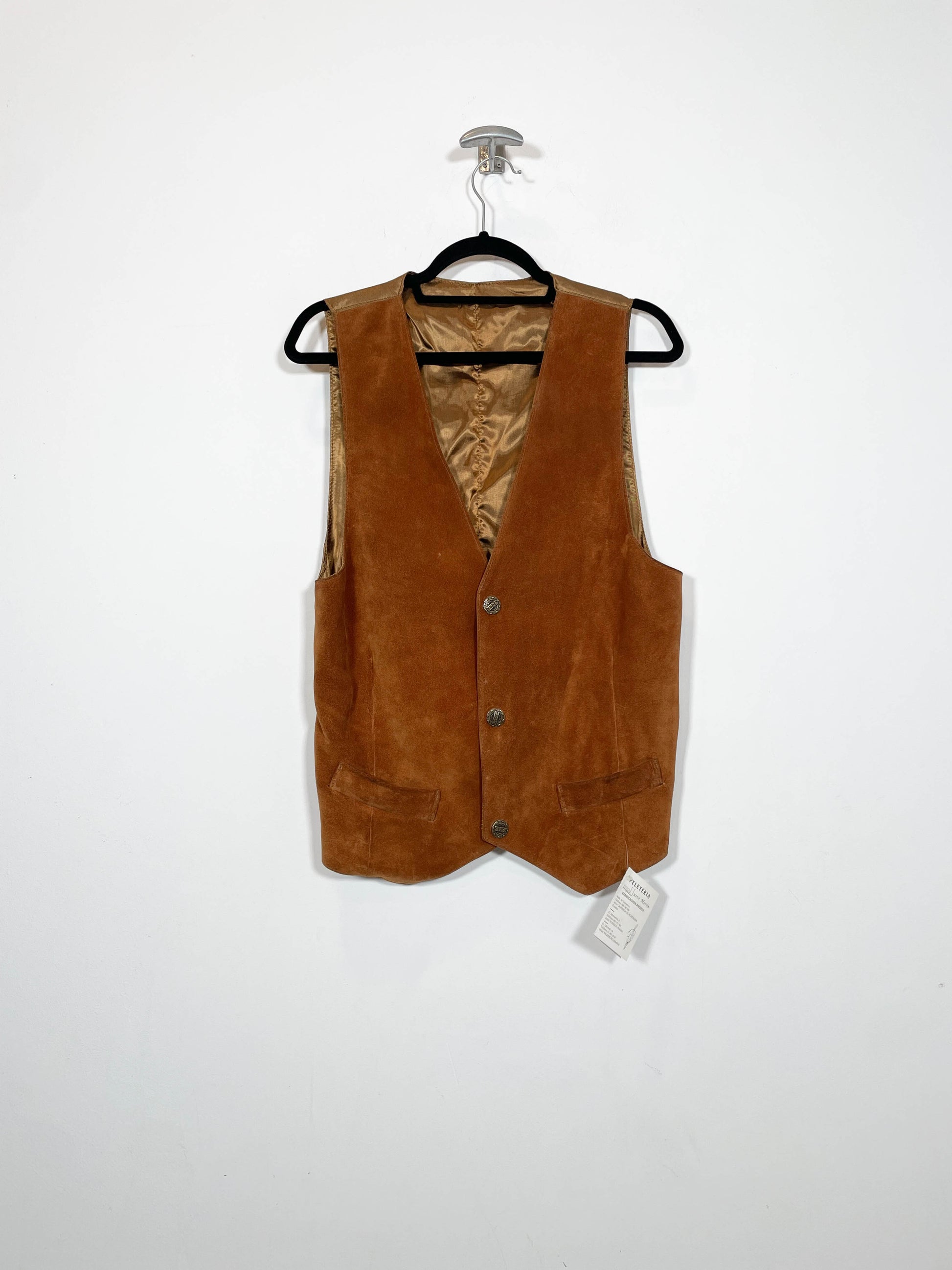 Chaleco de ante DS - Talla L - Caramelo Vintage