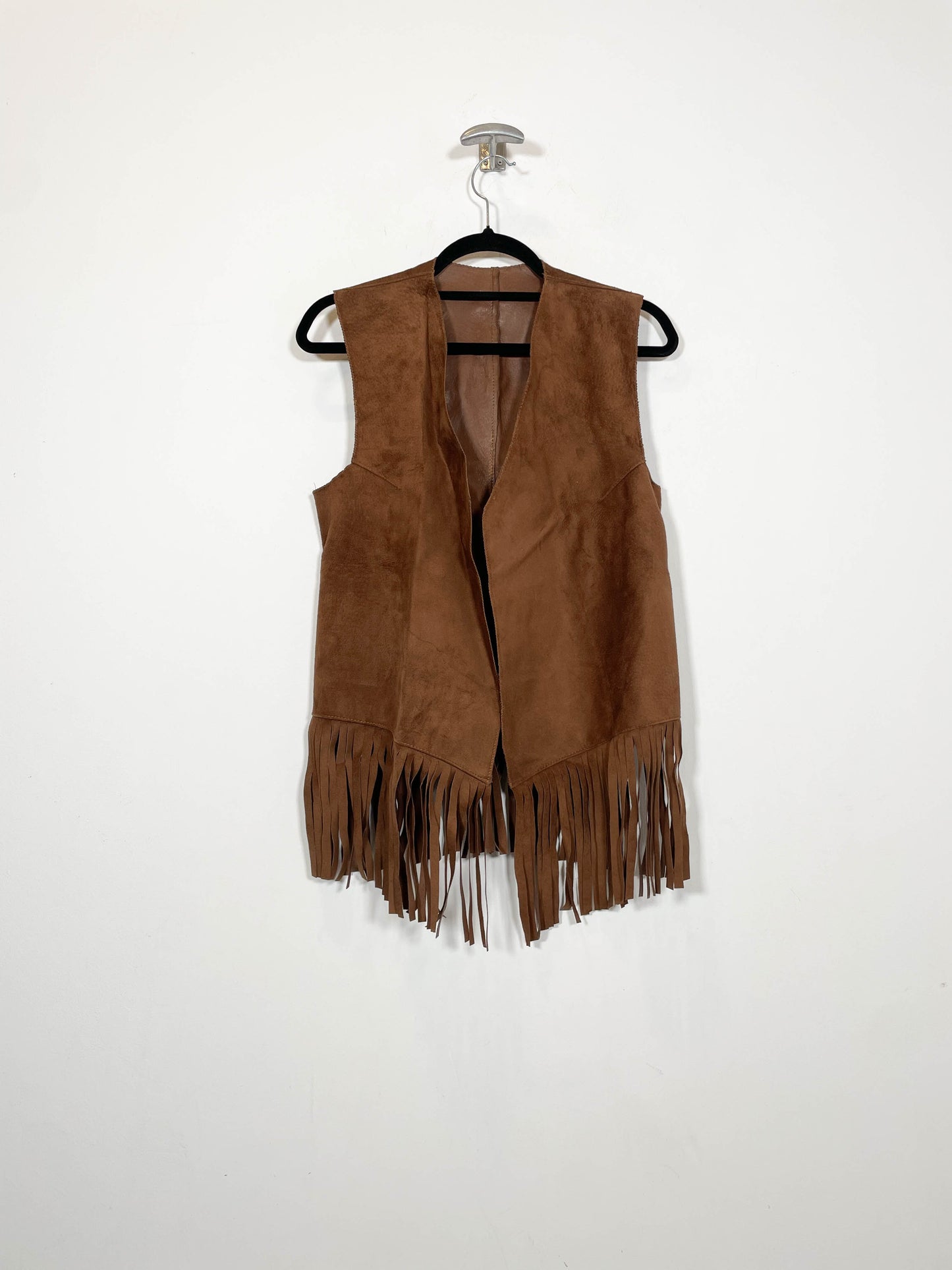 Chaleco de ante con flecos DS - Talla M
