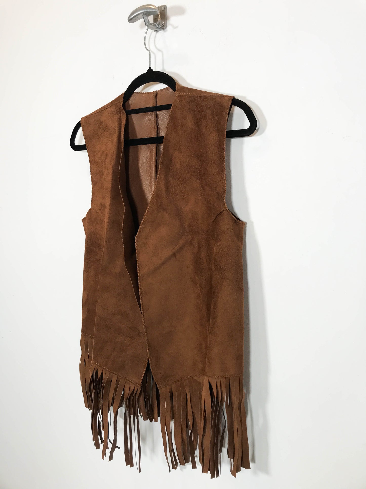 Chaleco de ante con flecos DS - Talla M