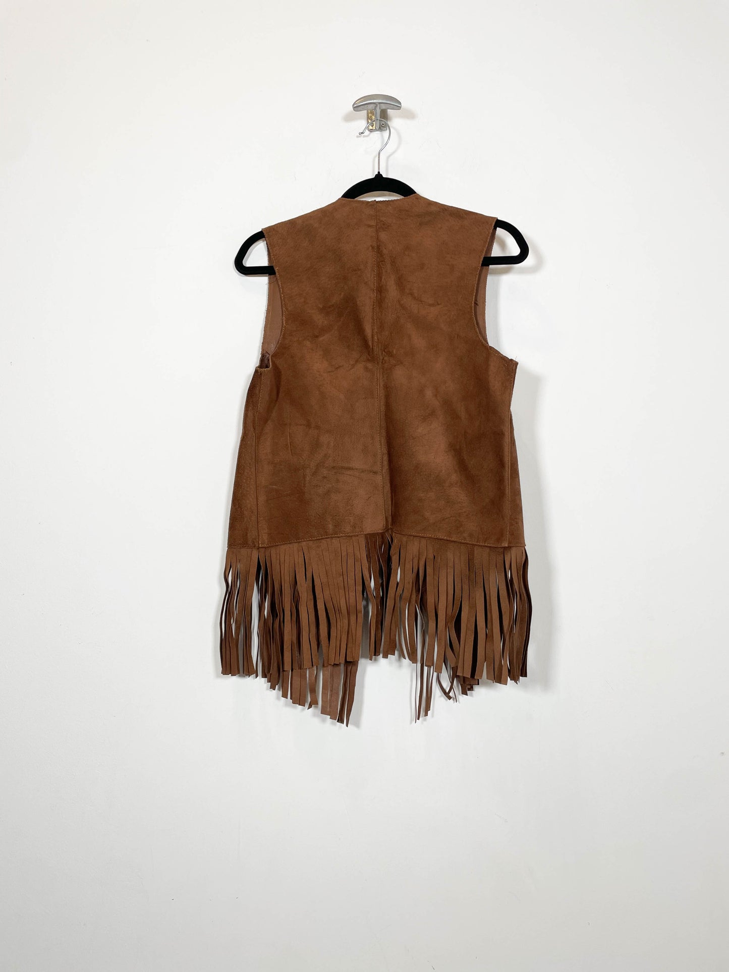 Chaleco de ante con flecos DS - Talla M