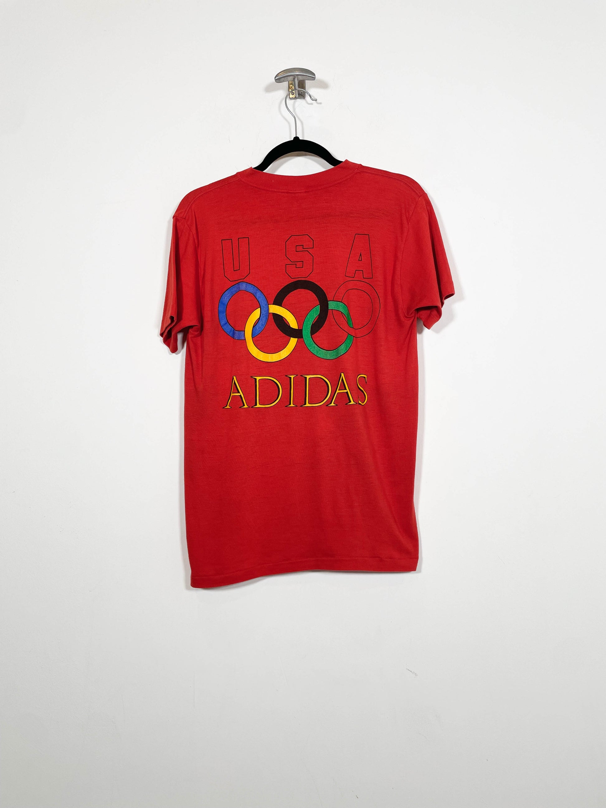 Camiseta Adidas JJOO USA 1988 - Talla M - Caramelo Vintage