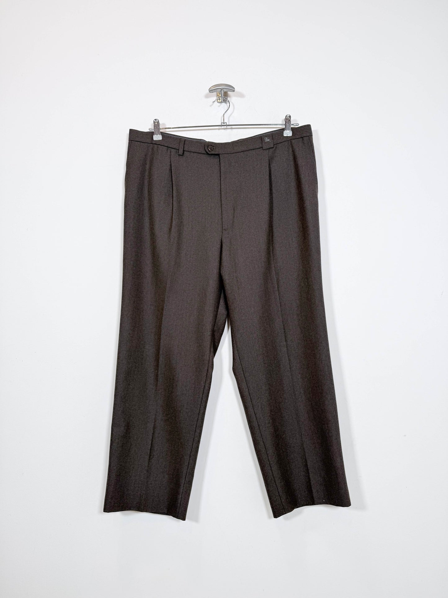 Pantalón de traje Burberry - Talla 46 - Caramelo Vintage