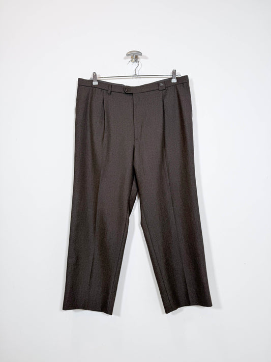 Pantalón de traje Burberry - Talla 46 - Caramelo Vintage
