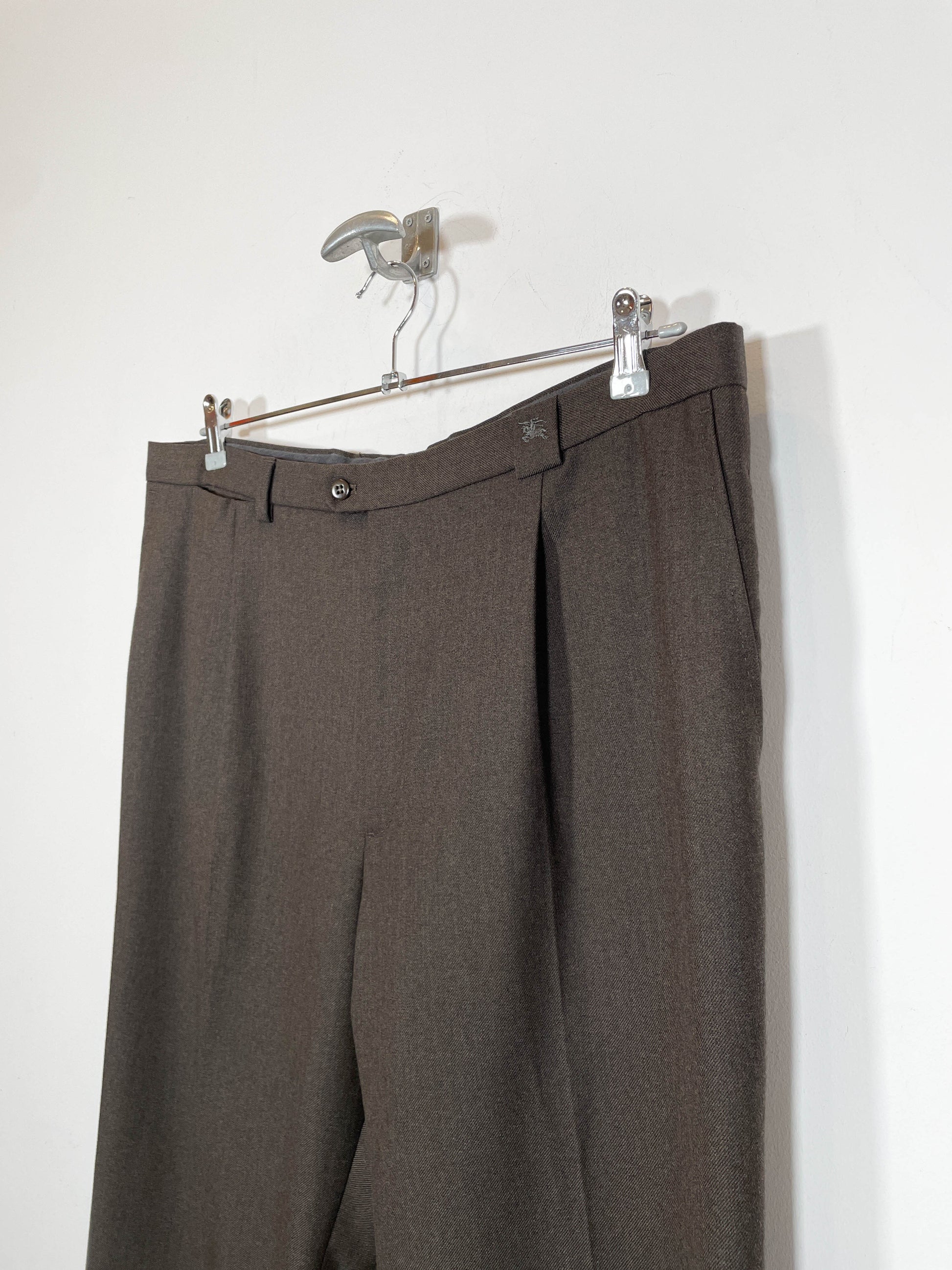 Pantalón de traje Burberry - Talla 46 - Caramelo Vintage