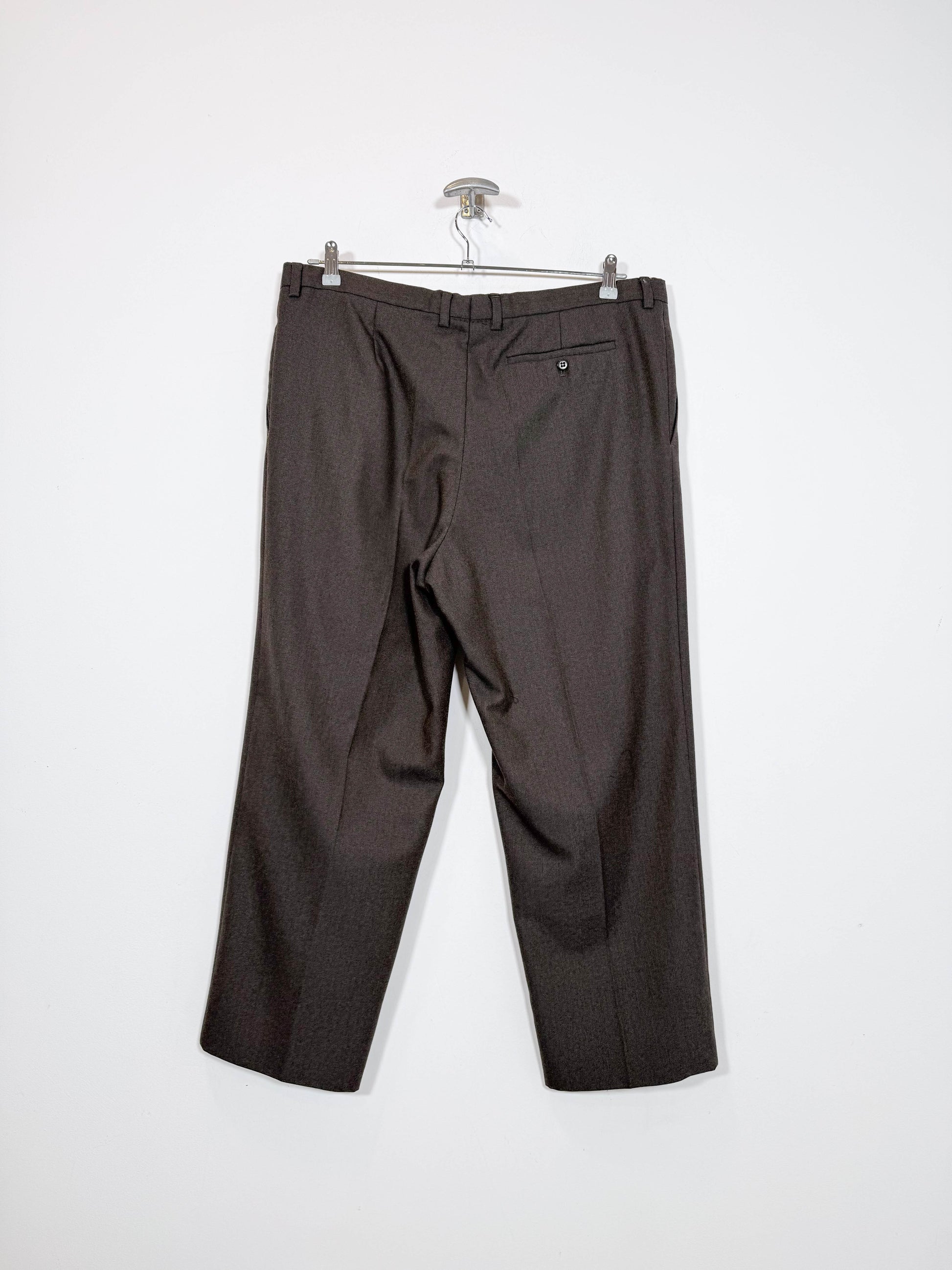 Pantalón de traje Burberry - Talla 46 - Caramelo Vintage