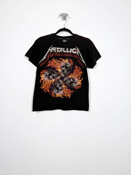 Camiseta Metallica - Talla S/M - Caramelo Vintage