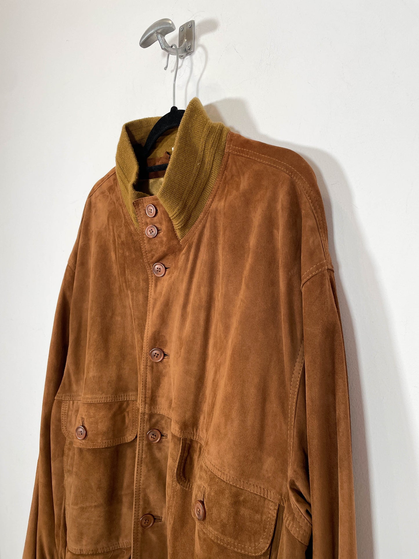 Bomber de ante - Talla L/XL - Caramelo Vintage