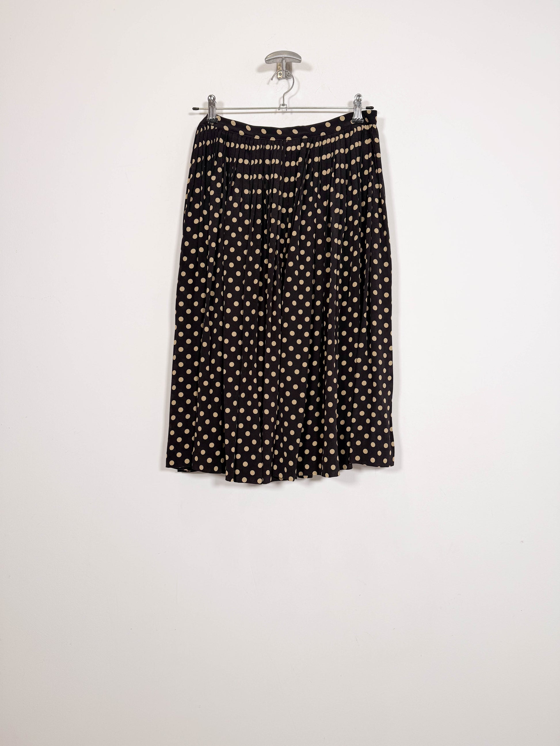Falda plisada - Talla 38 - Caramelo Vintage