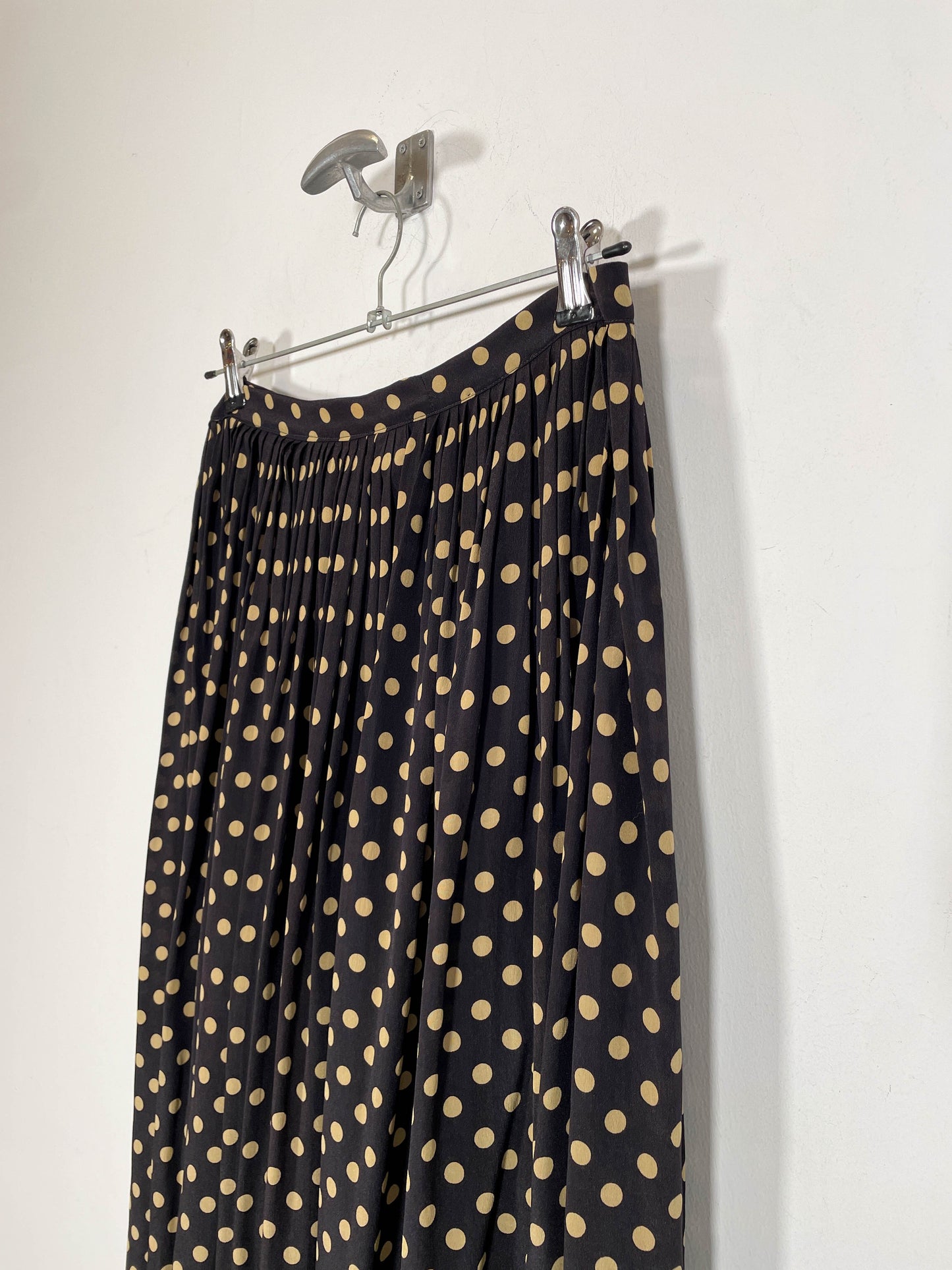Falda plisada - Talla 38 - Caramelo Vintage