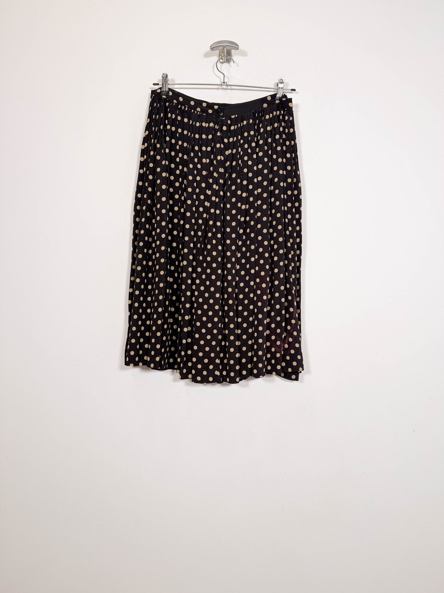 Falda plisada - Talla 38 - Caramelo Vintage