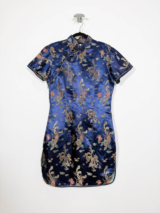 Vestido Qipao - Talla M - Caramelo Vintage