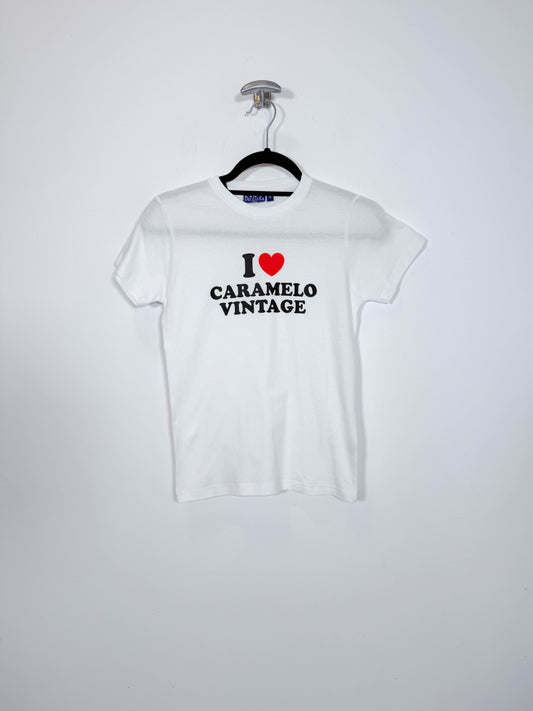Camiseta I❤️Caramelo Vintage Modelo Fitted