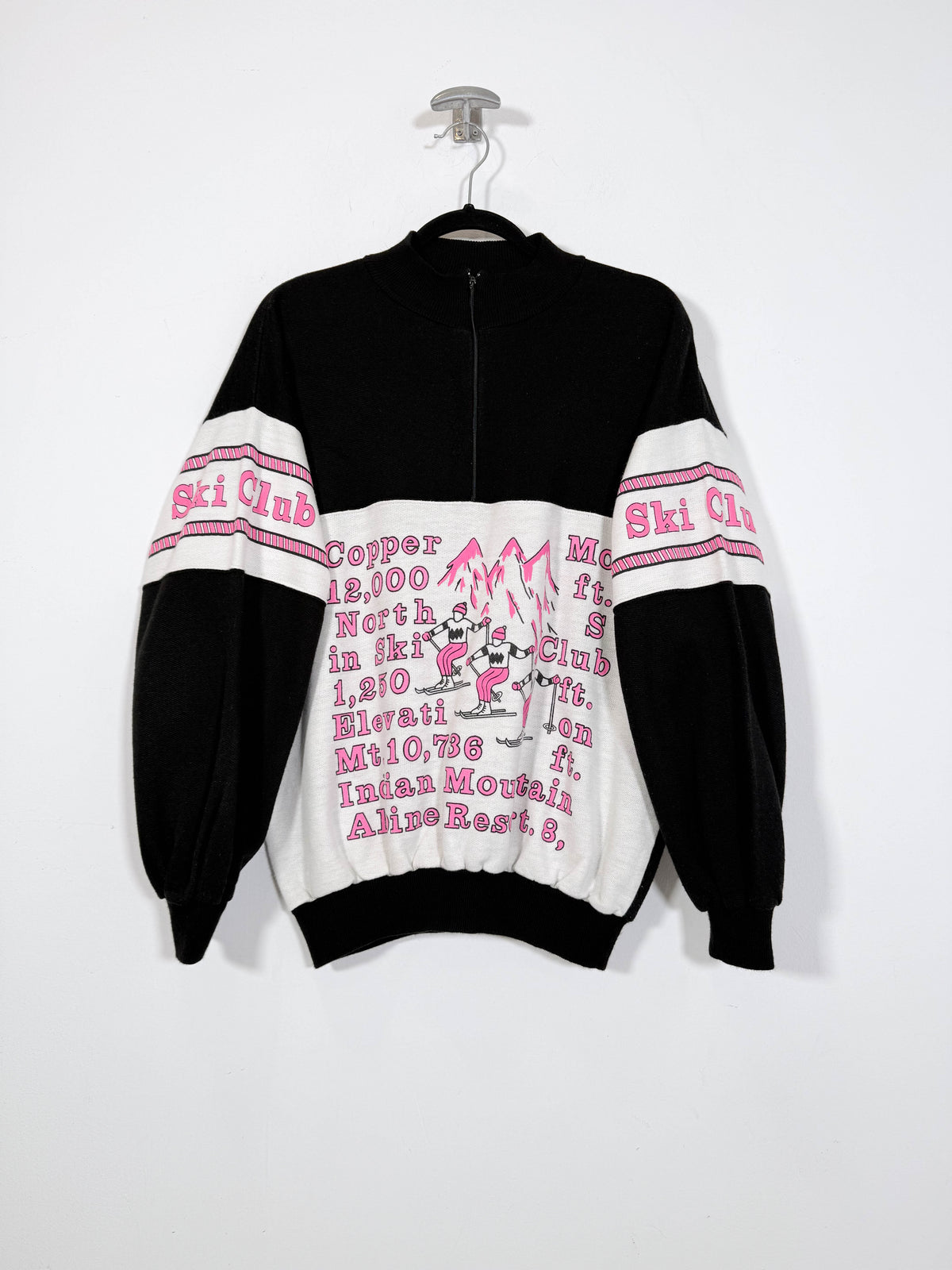 Sudadera halfzip Ski Club - Talla M