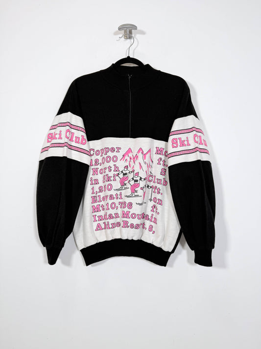 Sudadera halfzip Ski Club - Talla M
