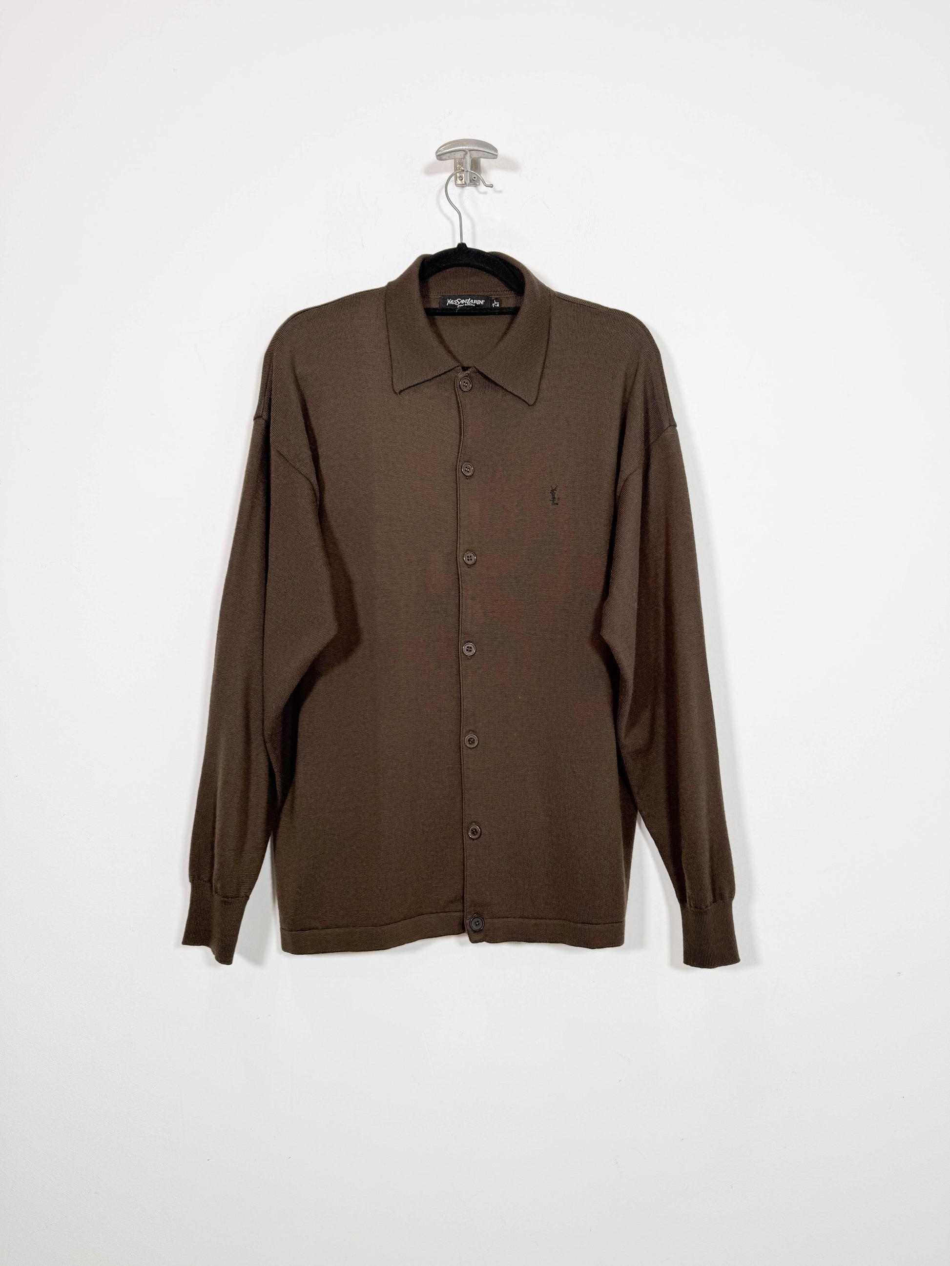 Jersey con botones Yves Saint Laurent - Talla L - Caramelo Vintage