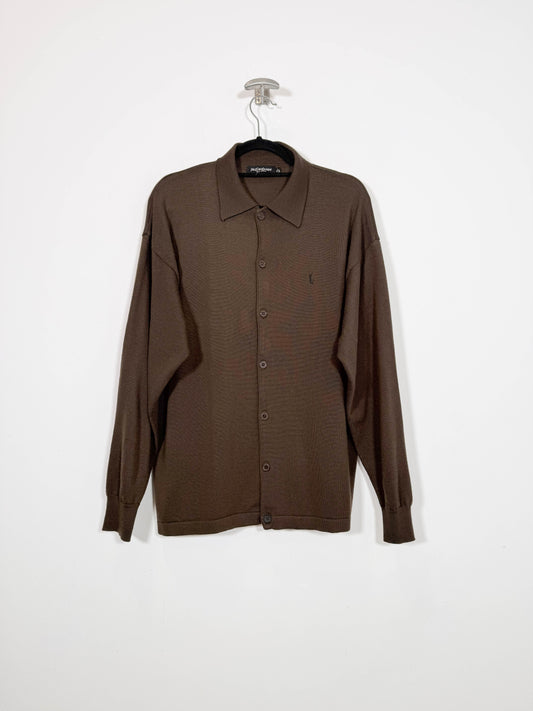 Jersey con botones Yves Saint Laurent - Talla L - Caramelo Vintage