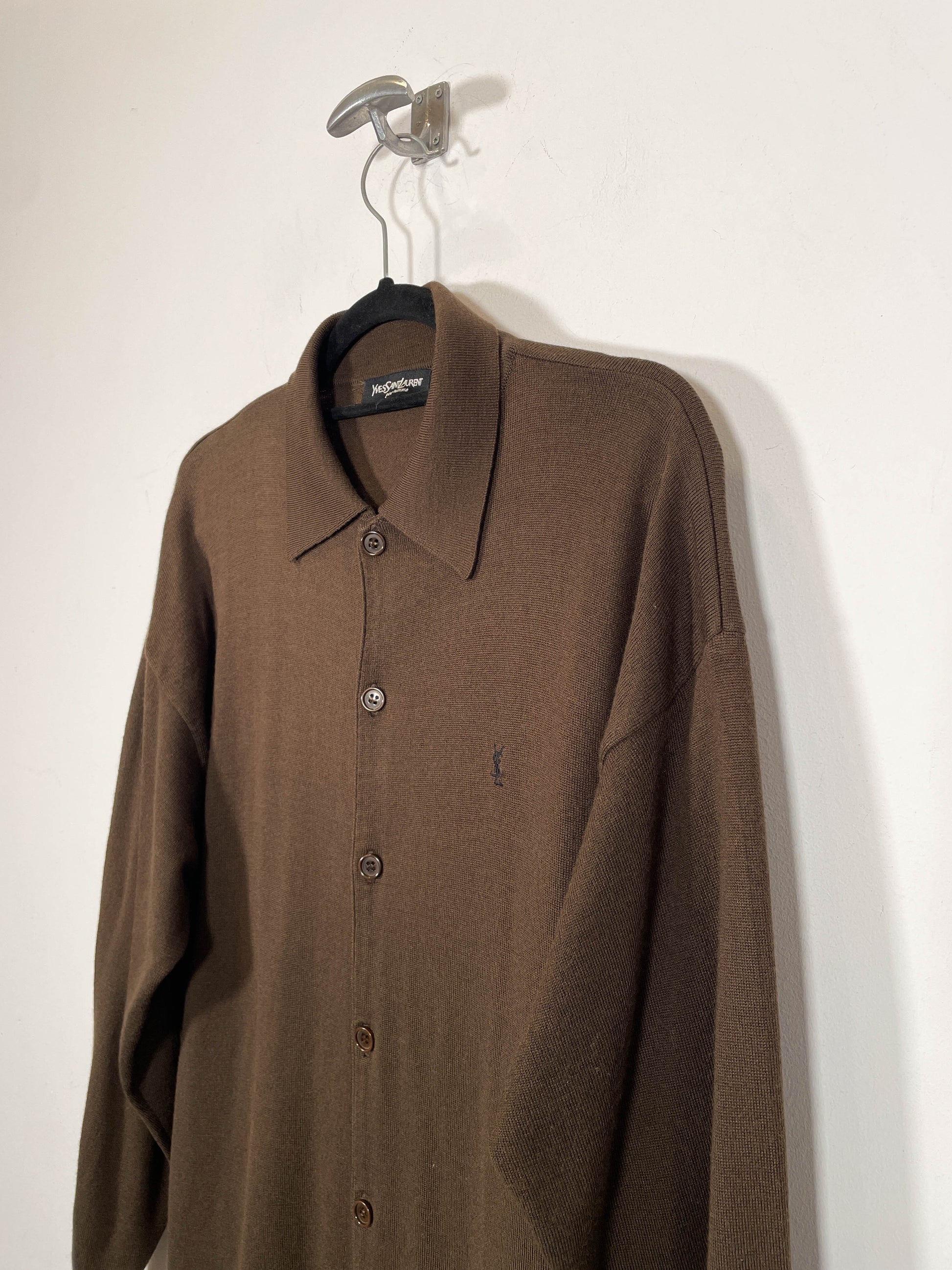 Jersey con botones Yves Saint Laurent - Talla L - Caramelo Vintage