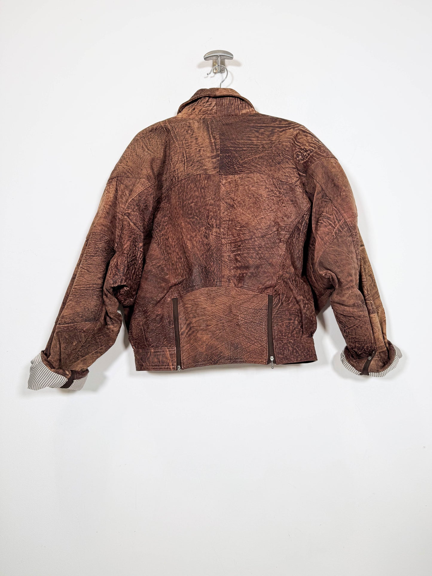 Chaqueta bomber de cuero - Talla L