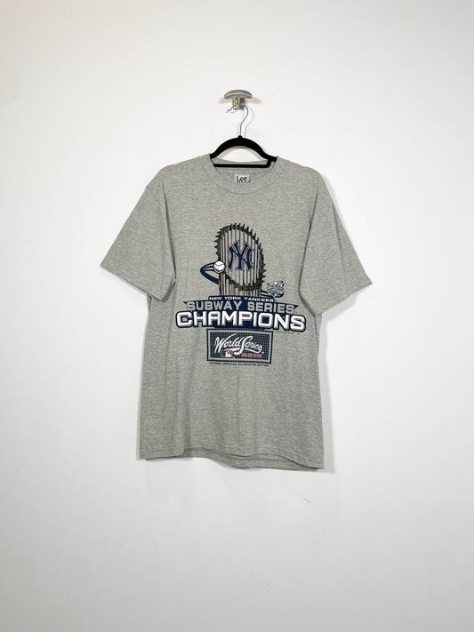 Camiseta Lee New York Yankees 2000 - Talla M - Caramelo Vintage