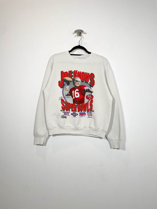 Sudadera Super Bowl Joe Montana 1990 - Talla M/L - Caramelo Vintage