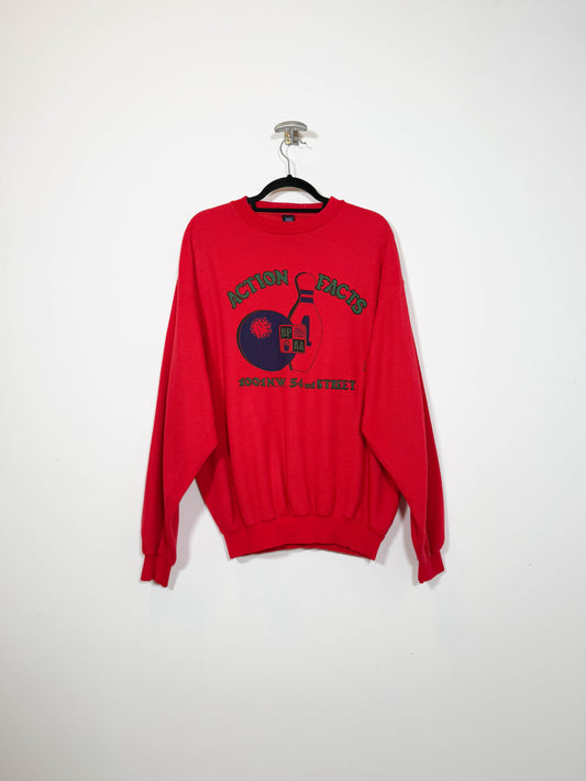 Sudadera Bowling 1995 - Talla L - Caramelo Vintage