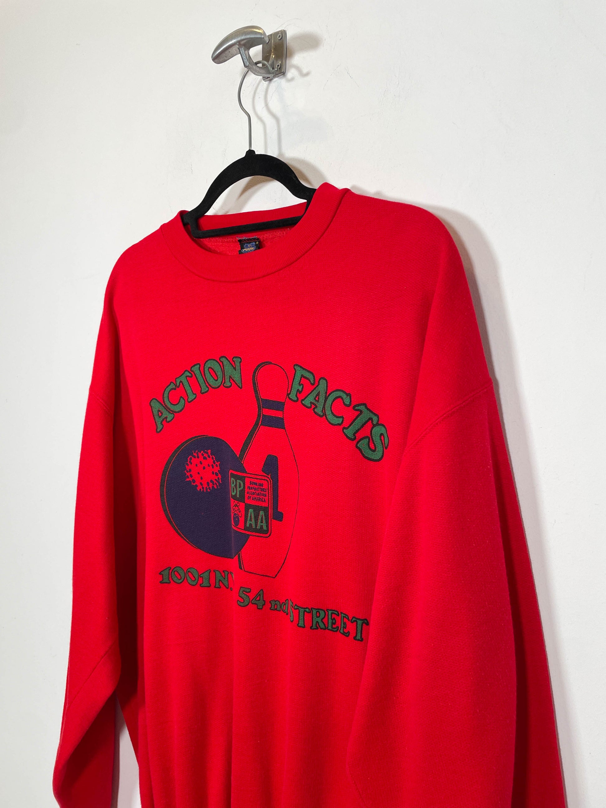 Sudadera Bowling 1995 - Talla L - Caramelo Vintage