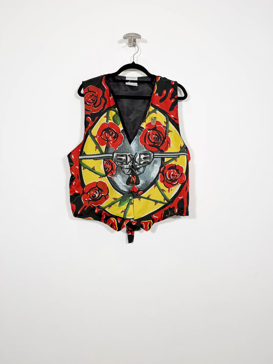 Chaleco Guns N' Roses 1992 - Talla L - Caramelo Vintage