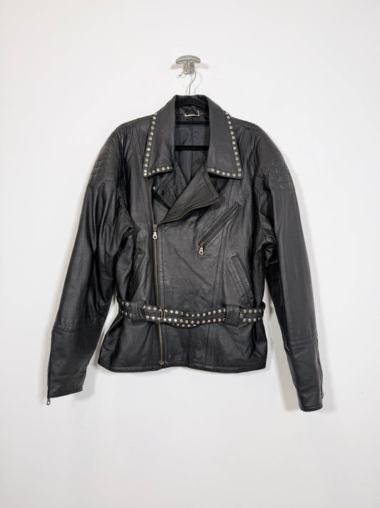 Chaqueta de cuero Perfecto - Talla L - Caramelo Vintage