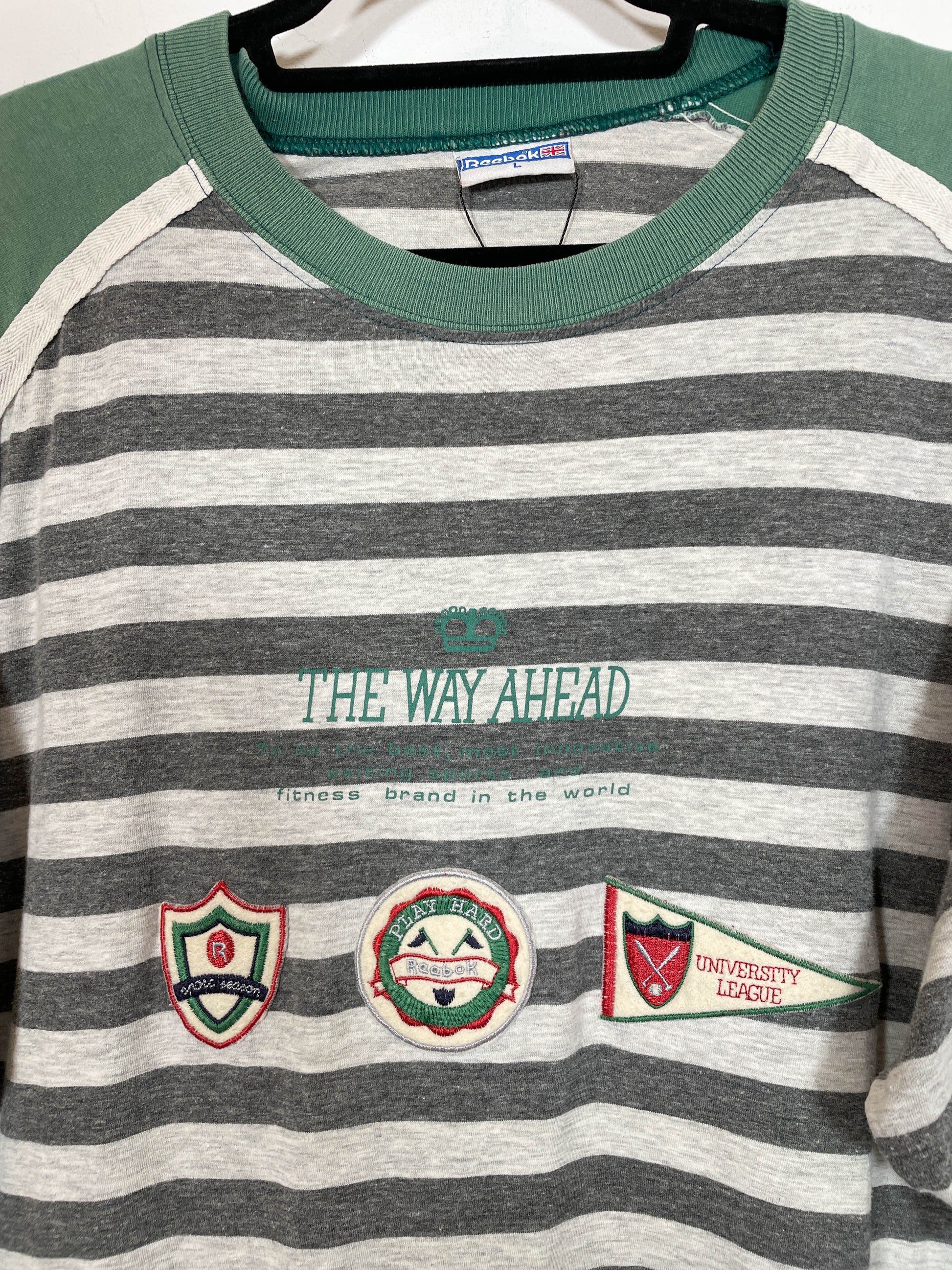 Camiseta Reebok 90's - Talla L - Caramelo Vintage