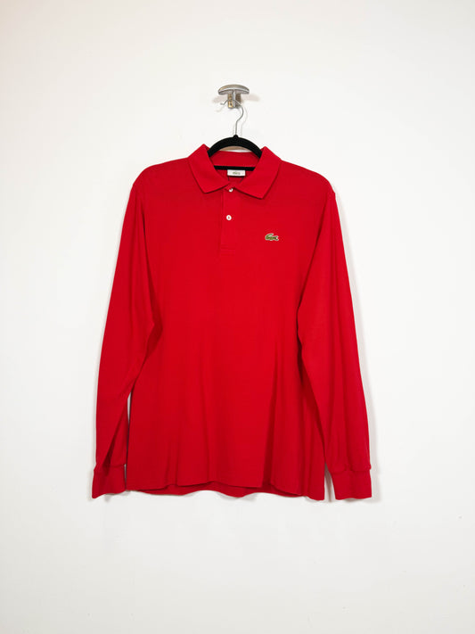 Polo Lacoste manga larga   - Talla M - Caramelo Vintage
