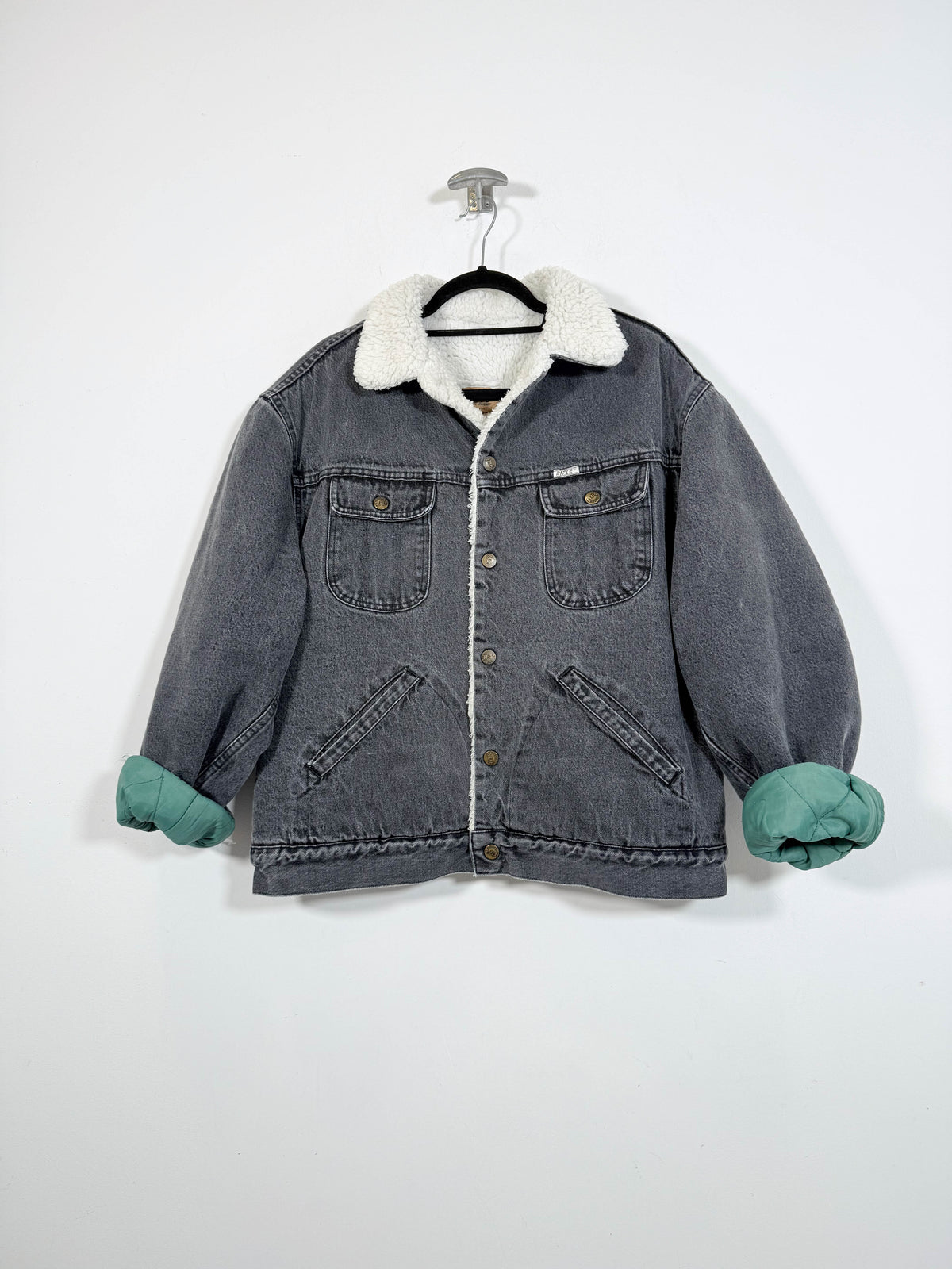 Chaqueta vaquera con borrego Rifle - Talla M/L