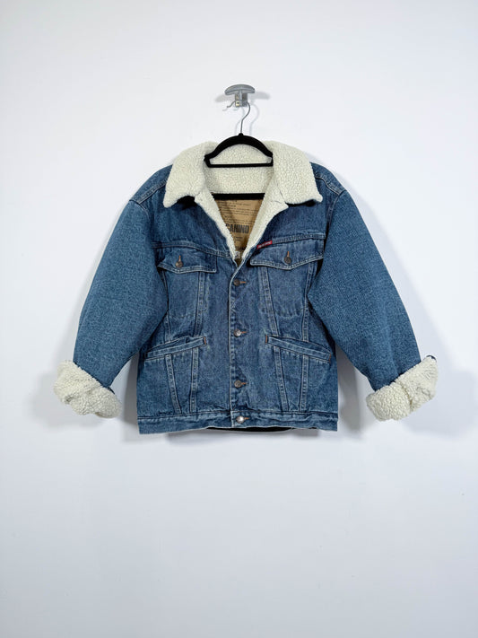 Chaqueta vaquera con borrego Americanino - Talla M - Caramelo Vintage