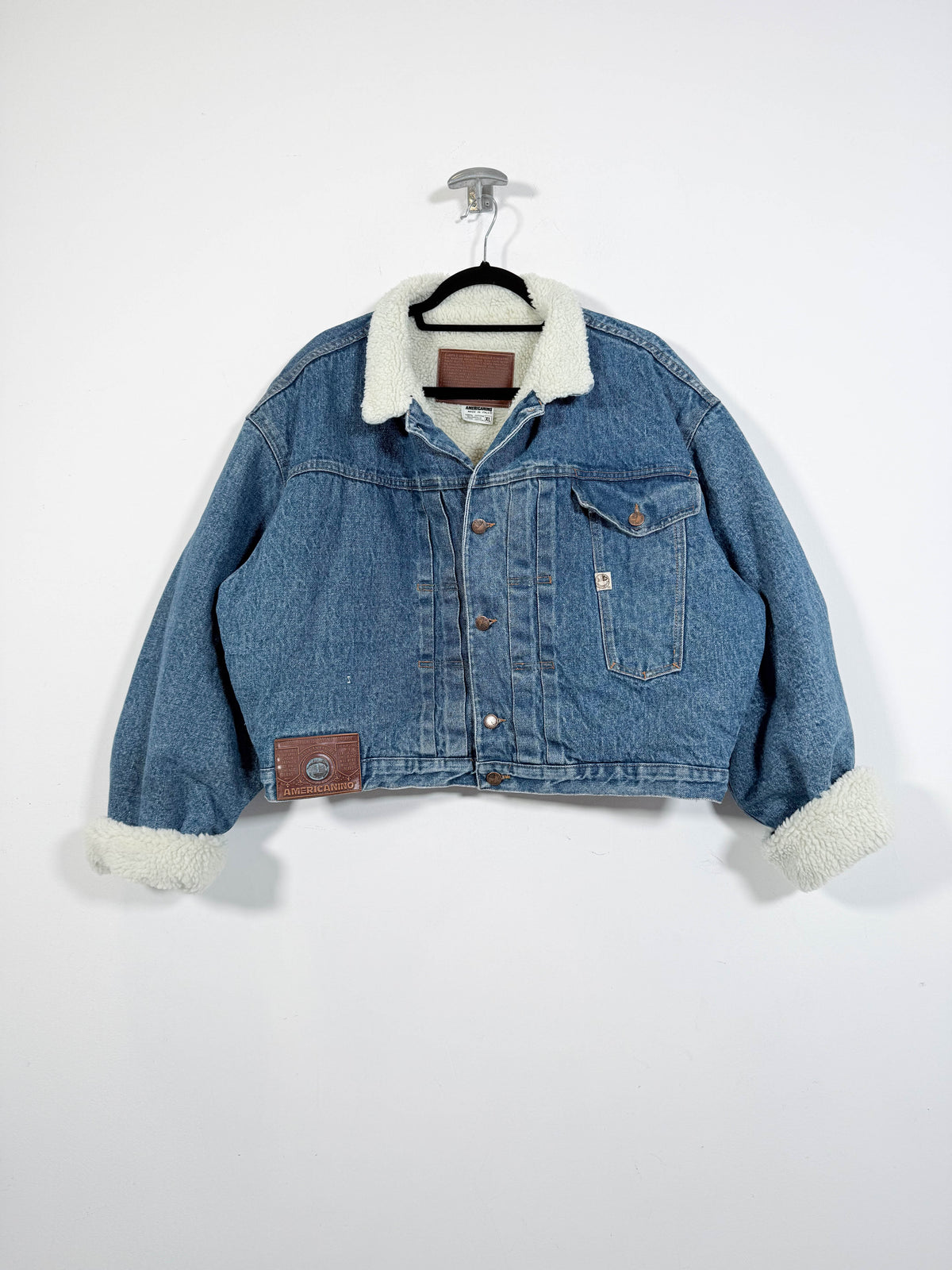 Chaqueta vaquera con borrego Americanino - Talla XL