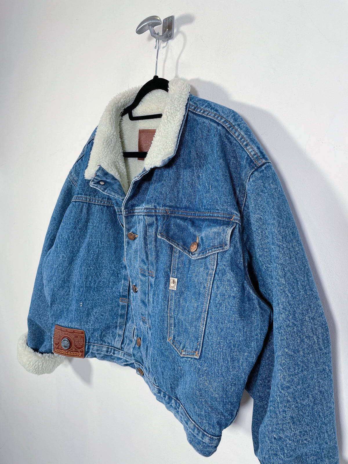Chaqueta vaquera con borrego Americanino - Talla XL