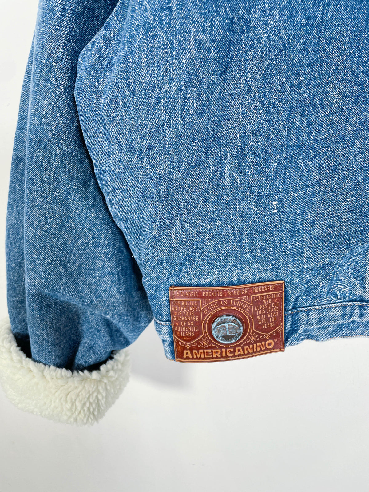 Chaqueta vaquera con borrego Americanino - Talla XL