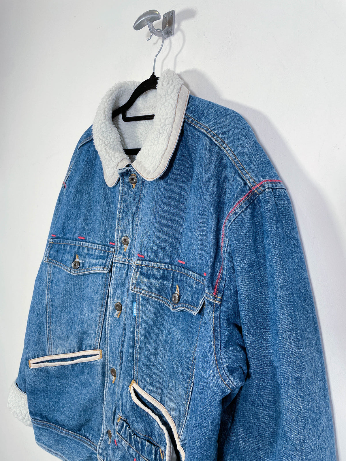 Chaqueta vaquera con borrego Carrera - Talla XL