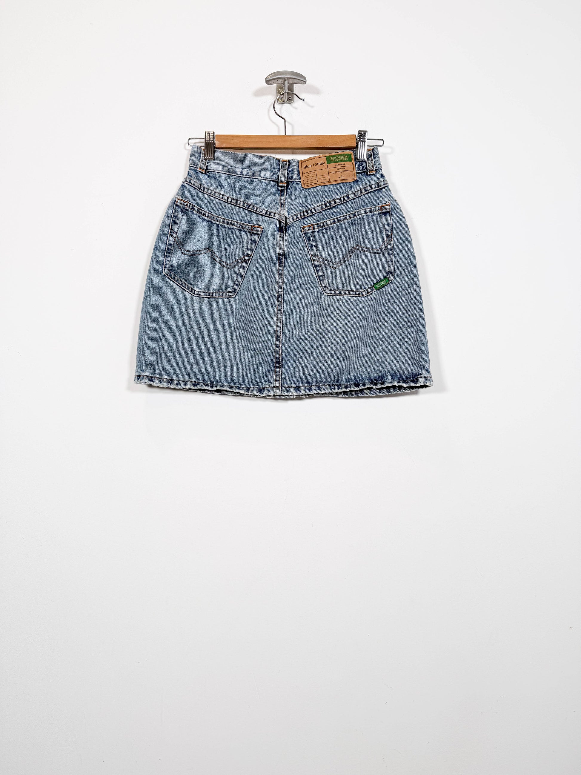 Minifalda vaquera Benetton - Talla 36 - Caramelo Vintage